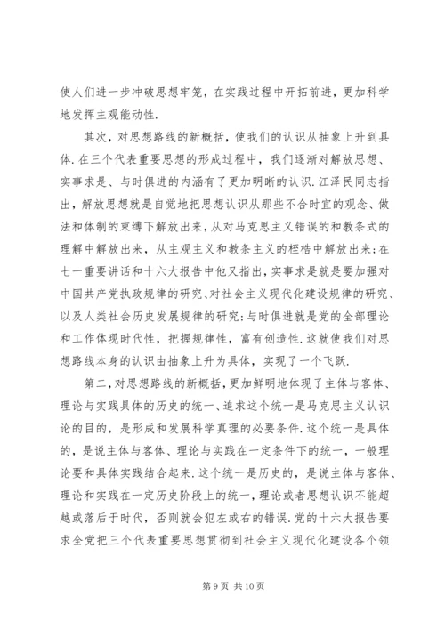 党的思想路线的意义范例.docx