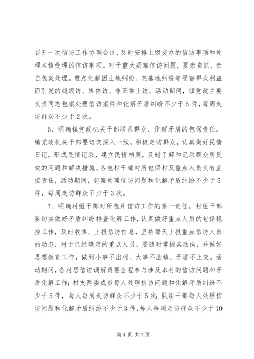 镇解决信访问题专项行动工作方案.docx