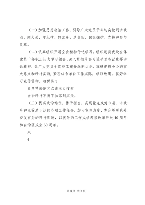 学院学习贯彻党的十九届三中全会精神情况汇报 (4).docx