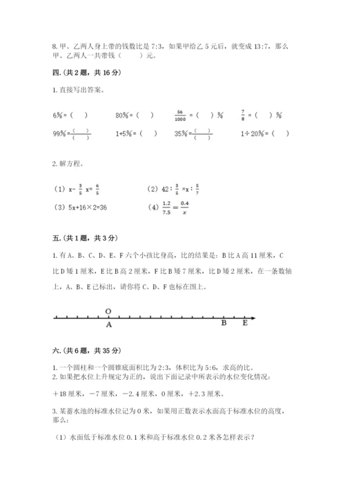 济南市外国语学校小升初数学试卷附答案.docx