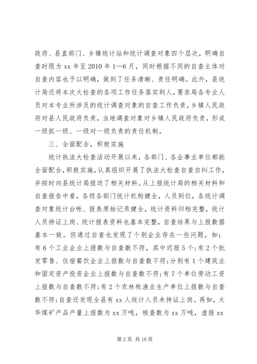 县统计执法检查自查报告 (2).docx