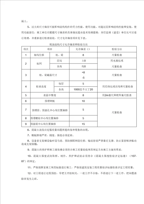 梁柱节点不同等级混凝土浇筑施工方案