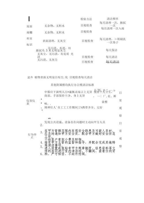 办公楼物业保洁技术标准.docx