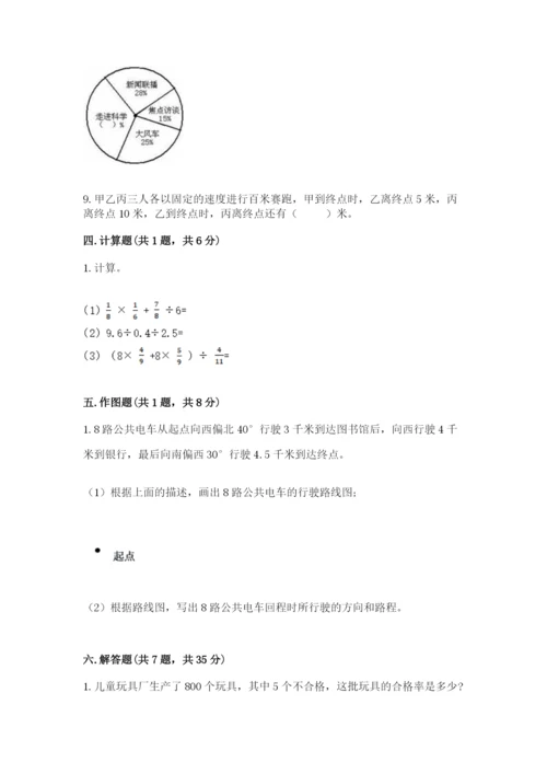 小学数学六年级上册期末考试试卷（考点提分）.docx