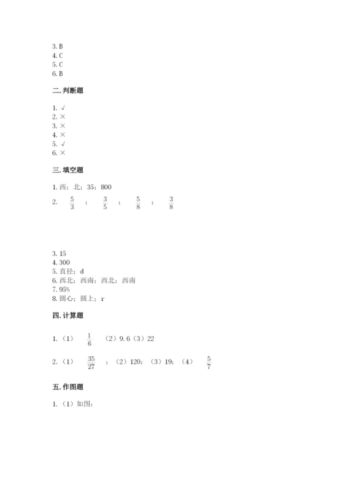 小学六年级数学上册期末卷带答案（预热题）.docx