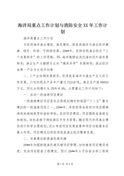 海洋局重点工作计划与消防安全XX年工作计划 (4).docx