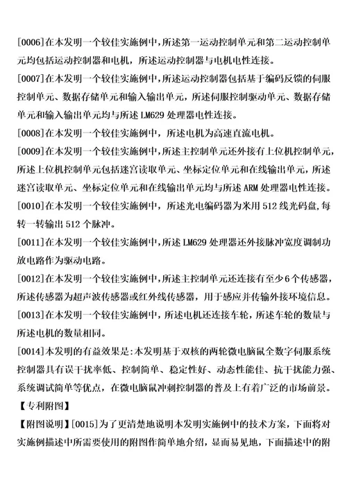 基于双核的两轮微电脑鼠全数字伺服系统控制器的制造方法