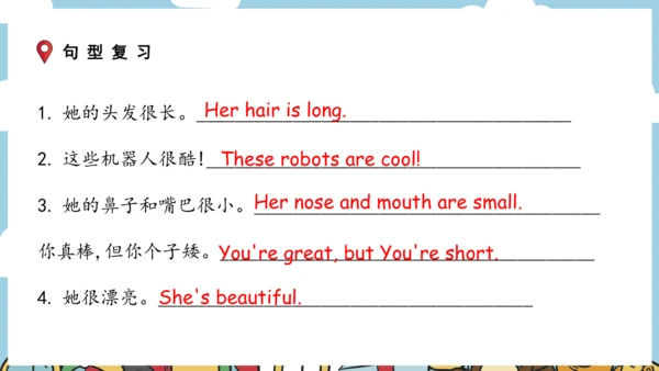 Unit 8 Dolls 复习课件-2024-2025学年译林版（三起）四年级英语上学期期末复习讲练