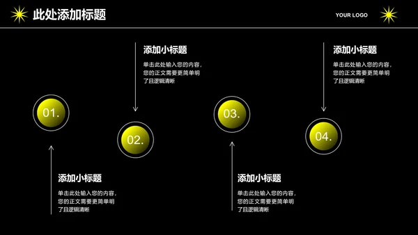 黄色渐变创意风格个人工作总结PPT演示模板