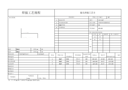 储气罐焊接工艺规程