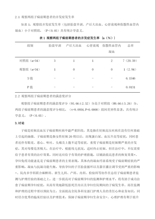 多学科协作在子痫前期患者中的急救护理应用.docx