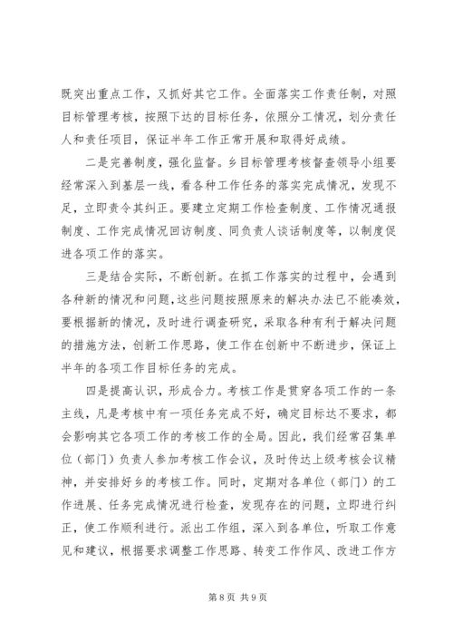 乡镇目标任务完成情况自查总结_1.docx