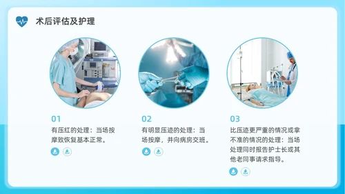 蓝色水彩简约商务手术室患者皮肤管理企业培训PPT