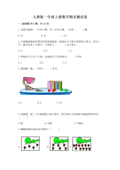 人教版一年级上册数学期末测试卷（夺冠系列）word版.docx