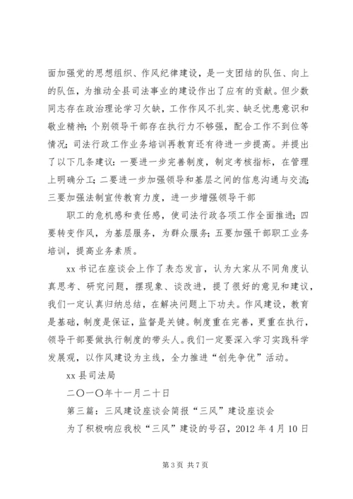 作风建设座谈会简报_1.docx