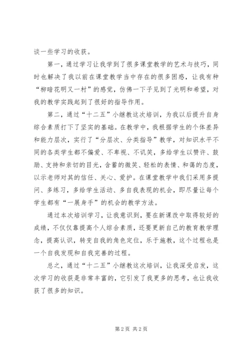 小继教学习心得体会 (7).docx