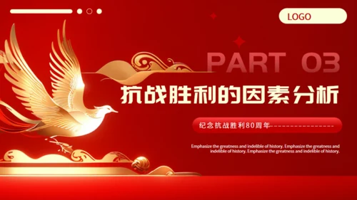 纪念抗战胜利80周年通用PPT模板