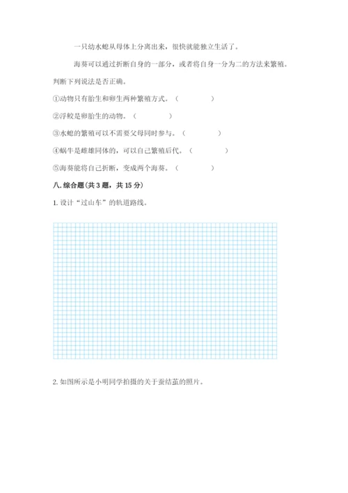 教科版科学三年级下册 期末测试卷附参考答案（培优a卷）.docx