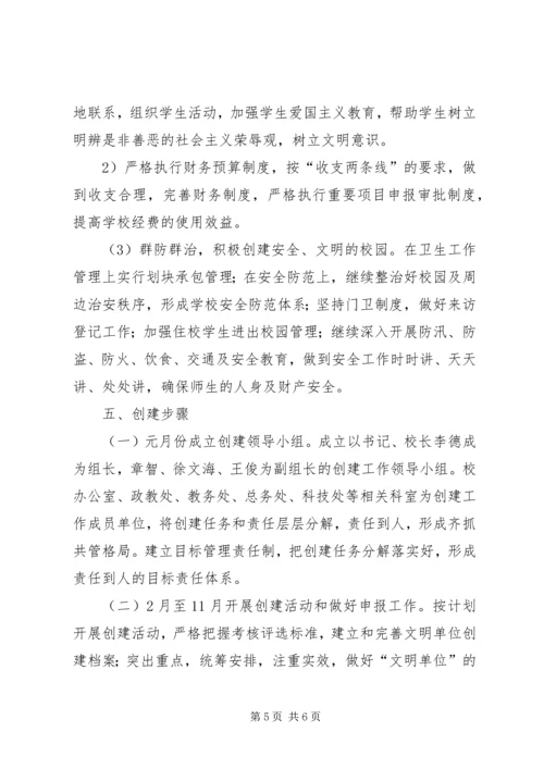文明单位创建工作计划 (6).docx