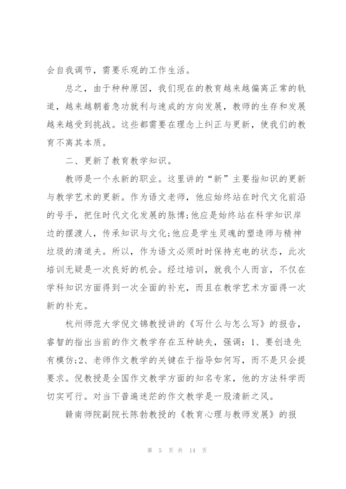 教师个人岗前培训总结范文.docx