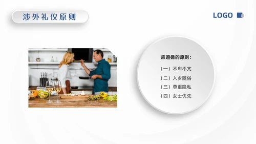 蓝色微粒体涉外礼仪PPT模板宣传PPT动态PPT文明礼仪