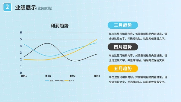 简约网格蓝色财务工作述职报告PPT模板