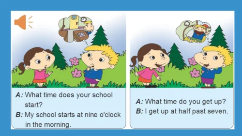 Module 8 Unit 1  What time does your school start?