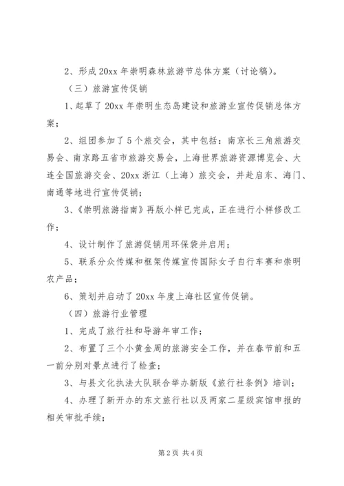 旅游局上半年工作总结暨下半年工作计划 (2).docx