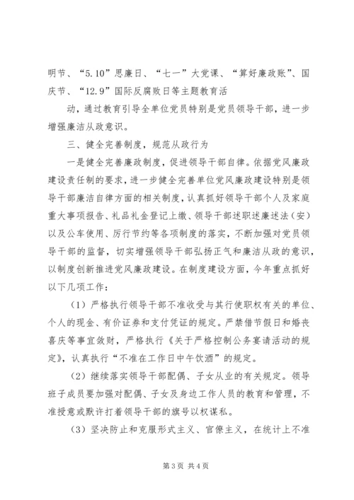 矿业公司党风廉政建设和反腐败工作计划 (4).docx