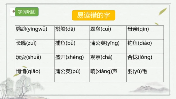 部编版语文三年级上册第五单元复习 课件