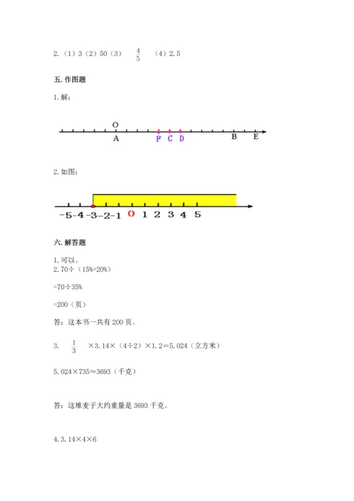 六年级下册数学 期末测试卷及答案（典优）.docx