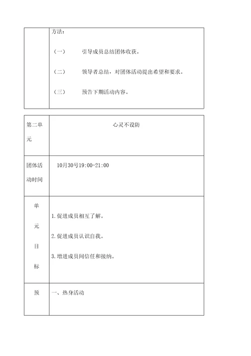 人际关系团体心理辅导方案