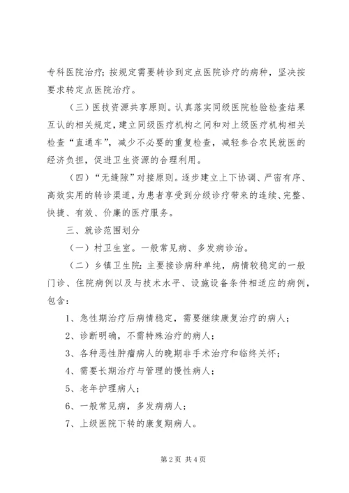 辉渠镇卫生院分级诊疗工作方案 (3).docx