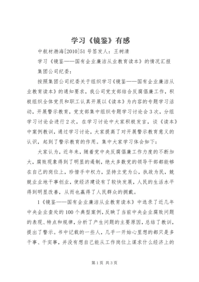 学习《镜鉴》有感 (5).docx