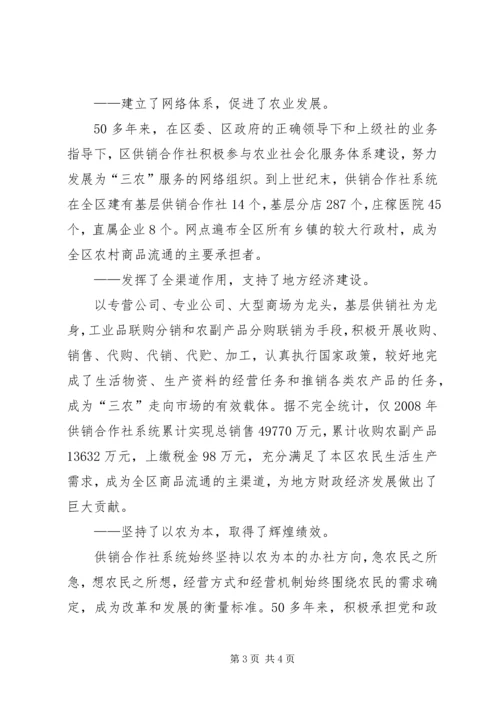 供联社国庆某年征文：某年发展成就和成功经验.docx