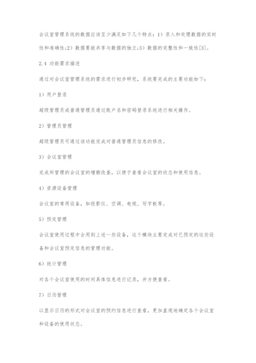 基于J2EE的会议室管理系统的设计与实现.docx