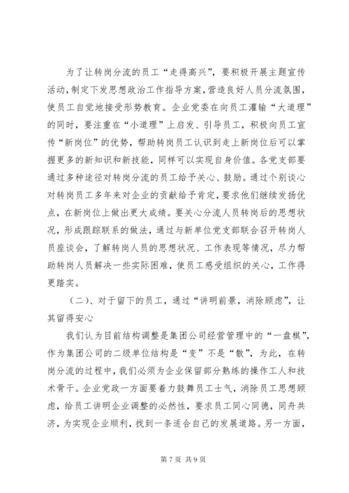 做好人员分流安置工作的几点思考 (5).docx