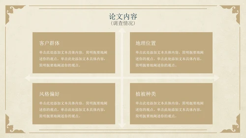 古风简约水墨园林景观毕业设计论文PPT模板