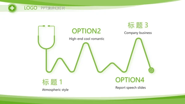 绿色清新临床护理案例分析动态PPT模板