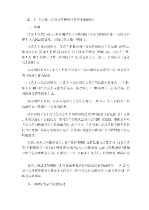 律师法律意见书.docx