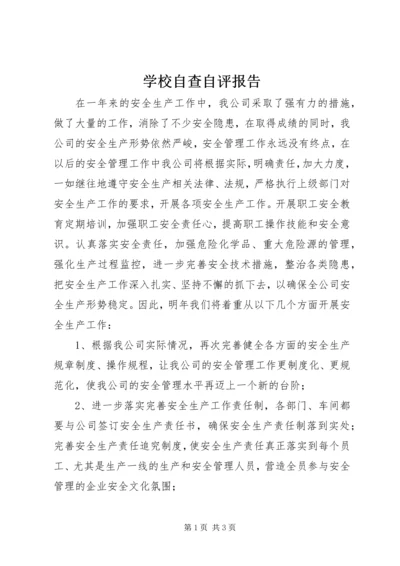 学校自查自评报告 (4).docx