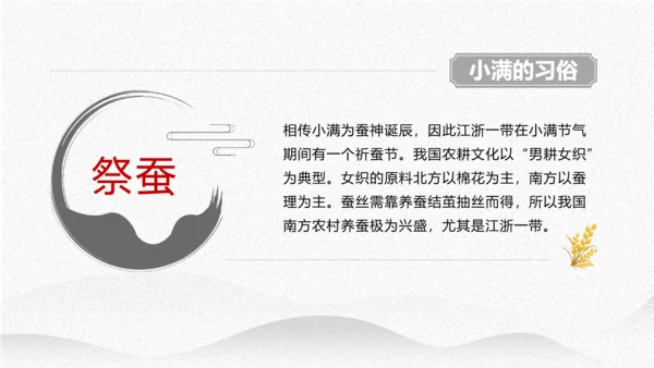 小满节气介绍PPT模板