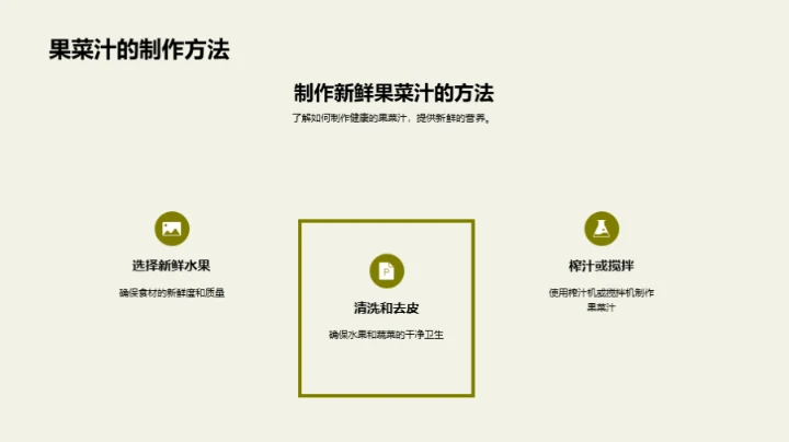 揭秘果菜汁的营养奥秘