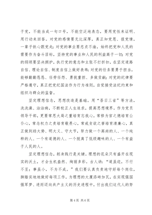 弘扬延安精神,坚守党的信仰,坚定理想信念,坚持根本宗旨 (3).docx