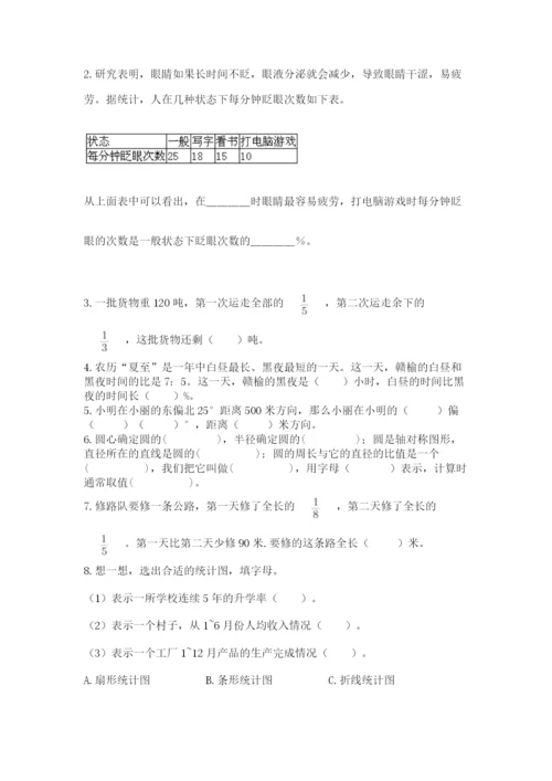 人教版六年级上册数学期末测试卷完美版.docx