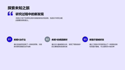 医学研究开题报告PPT模板