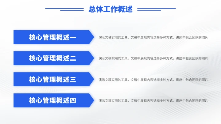蓝色年终总结述职汇报PPT模板