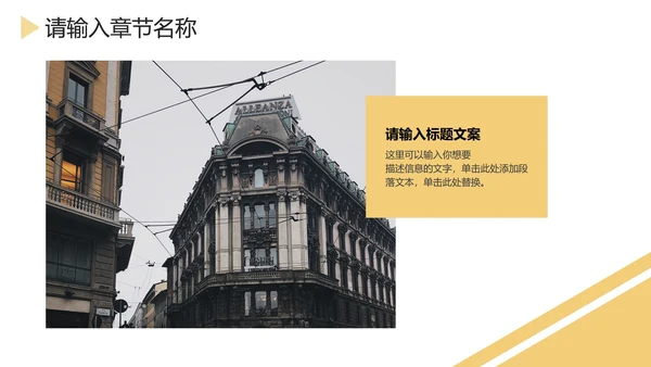 大理石底纹金框简约PPT模板