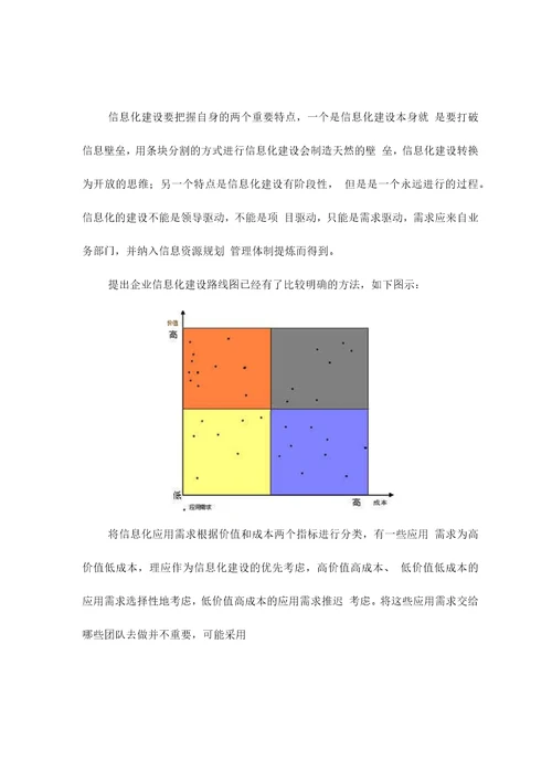 企业信息化的几点思考