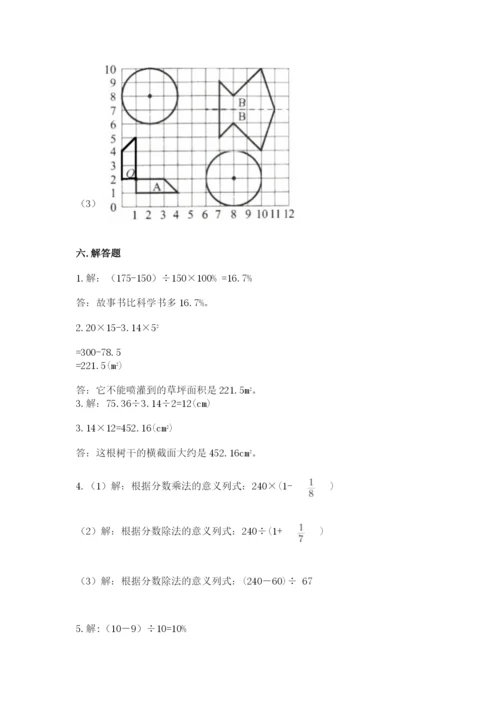 人教版六年级上册数学期末测试卷及答案【考点梳理】.docx